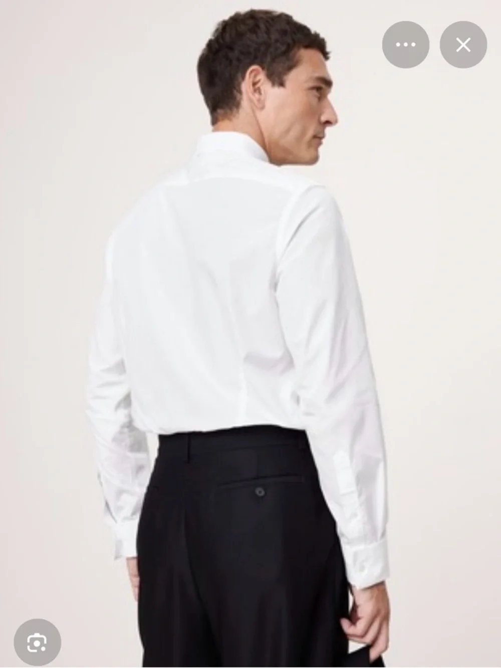 NWT Banana Republic Nino Tailored Slim Tuxedo White Dress Shirt Sz XXL/Tall